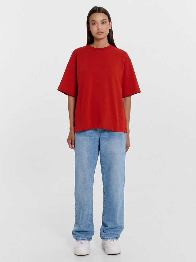 Футболка женская в красном оттенке - 3