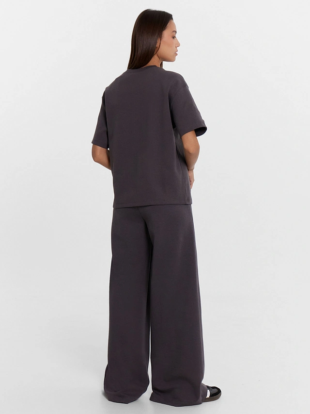 Комплект женский (джемпер, брюки) в сером цвете - 2