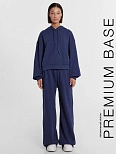 Комплект женский (худи, брюки) в темно-синем цвете