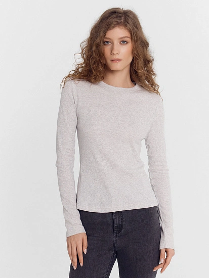 картинка Джемпер женский в цвете серый меланж  от магазина стильной одежды Mark Formelle
