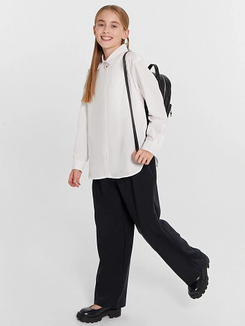 Брюки для девочек в черном цвете