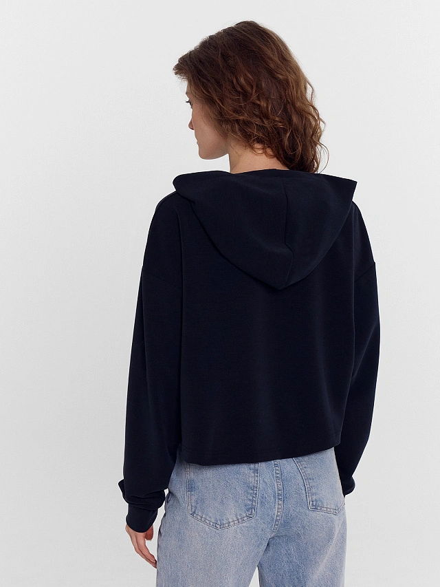 Худи женское черное - 2