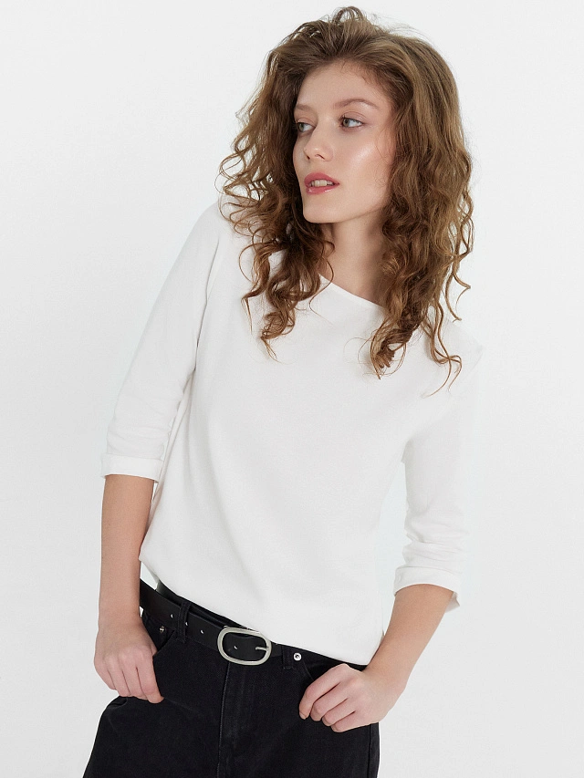 Джемпер женский белый - 5