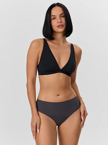 Трусы-слипы женские графитовые