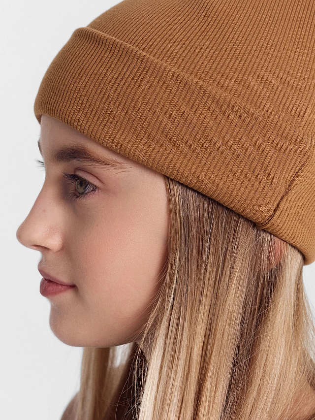 Шапка детская коричневая - 3
