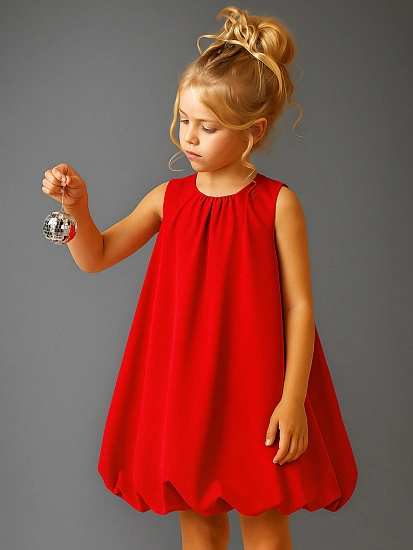 картинка Платье для девочек красное от известного бренда одежды для девочек Mark Formelle