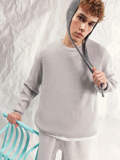 картинка Джемпер мужской серый от магазина мужской одежды Mark Formelle
