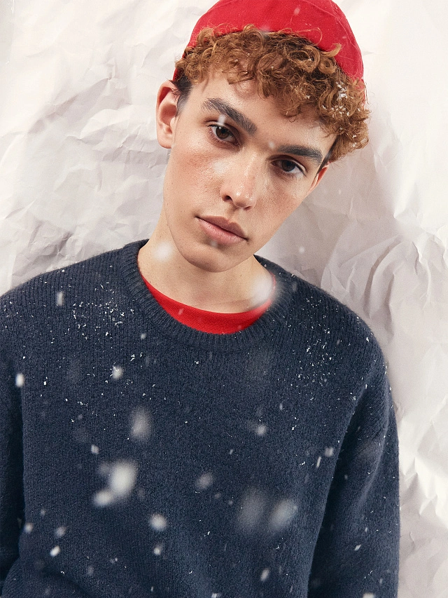 Джемпер мужской синий - 2