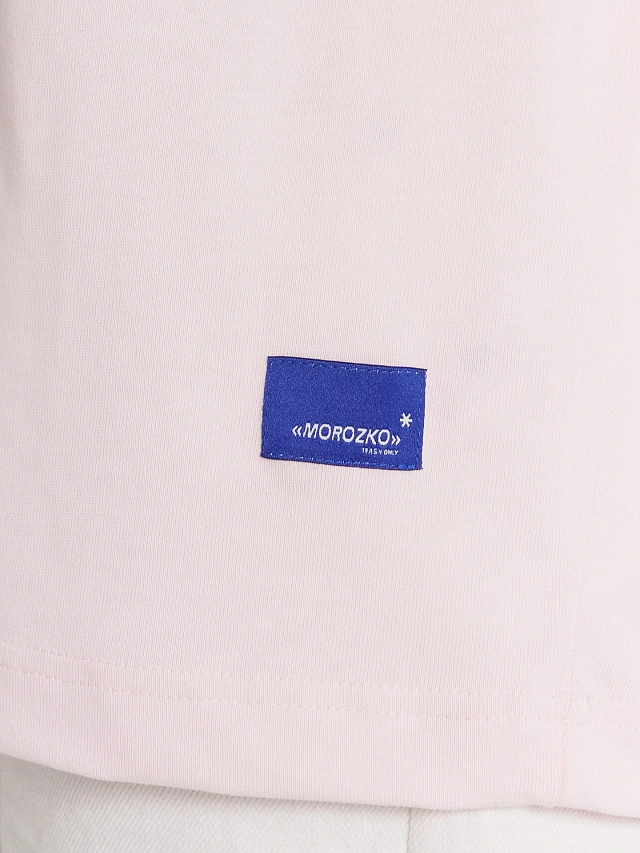 Футболка женская розовая с принтом "Yoshki-Matryoshki trash only" - 6