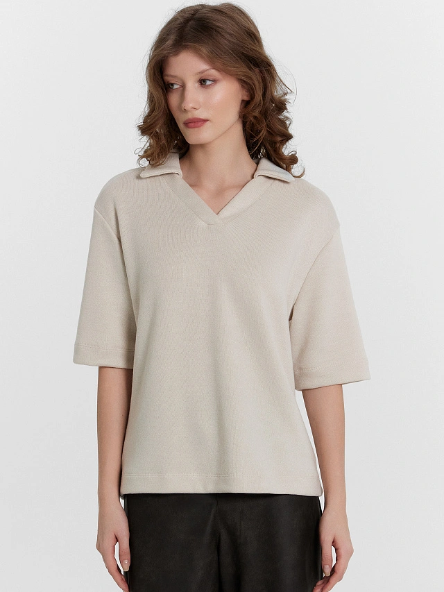 Джемпер женский бежевый - 2