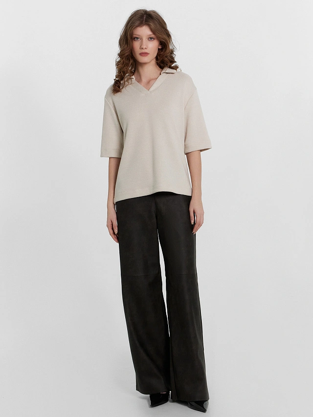 Джемпер женский бежевый - 4