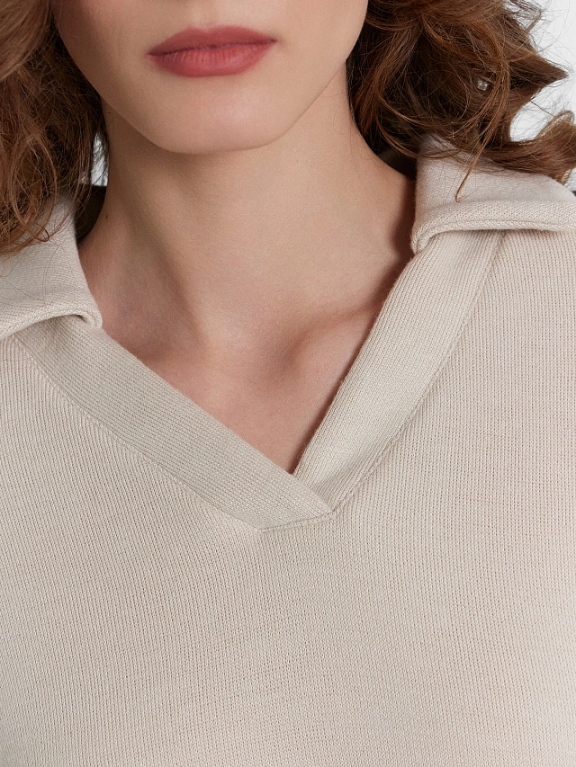 Джемпер женский бежевый - 5