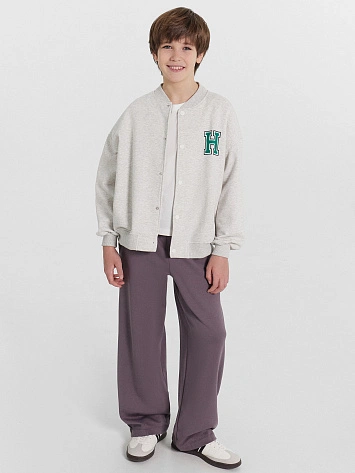 Брюки спортивные для мальчиков серые