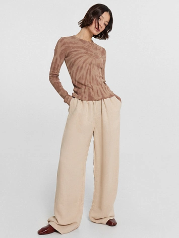 Брюки женские бежевые