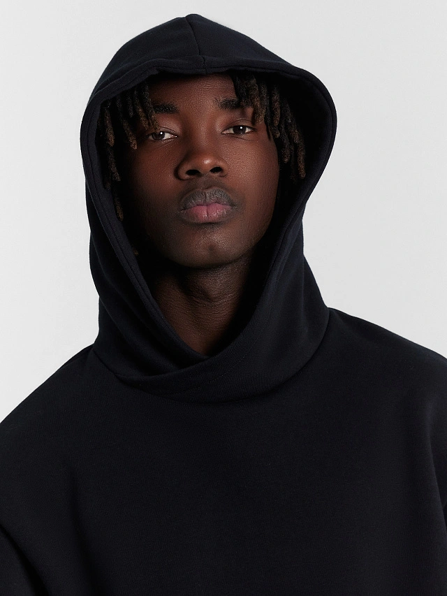 Худи мужское черное - 4