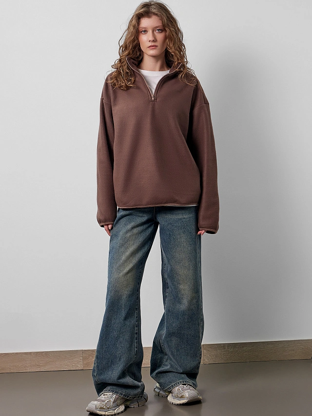 Толстовка женская коричневая - 3
