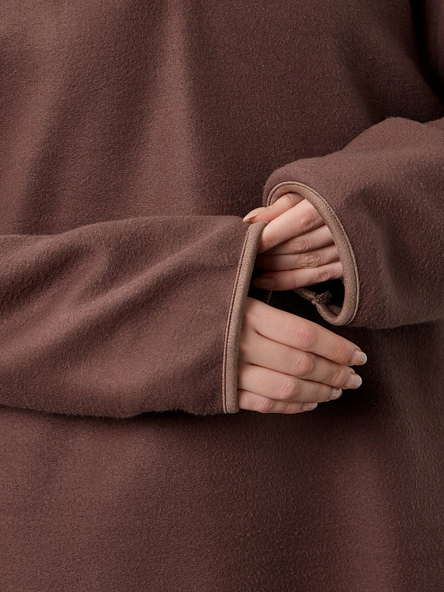 Толстовка женская коричневая - 5