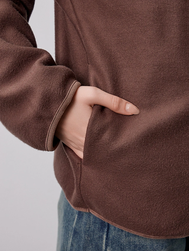 Толстовка женская коричневая - 6