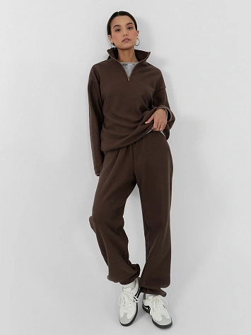 Брюки женские спортивные коричневые