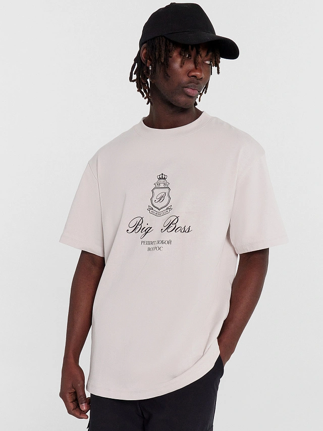 Футболка мужская с надписью "Big boss решит любой вопрос" - 5