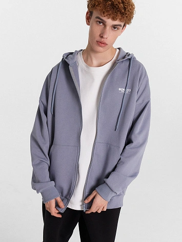 Толстовка мужская серая с надписью "monaco monte carlo"