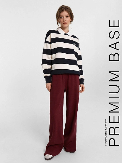 картинка Брюки женские бордовые  от магазина стильной одежды Mark Formelle