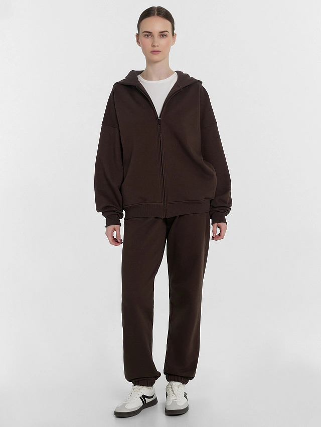 Толстовка женская коричневая - 3