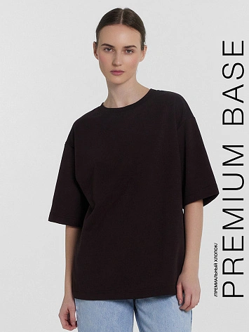 Футболка женская оверсайз черная