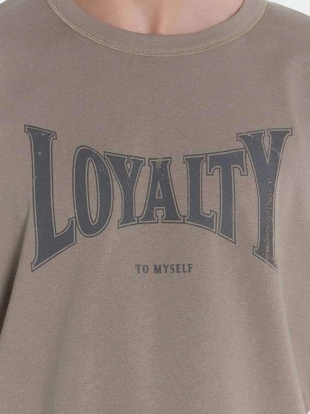 Футболка мужская с надписью "Loyalty to myself" - 4