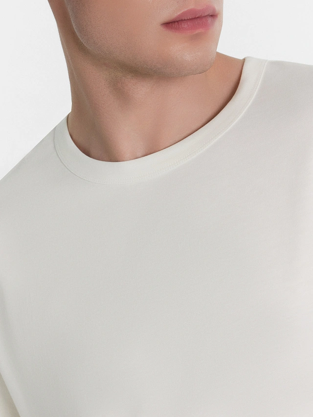 Лонгслив мужской белый - 4