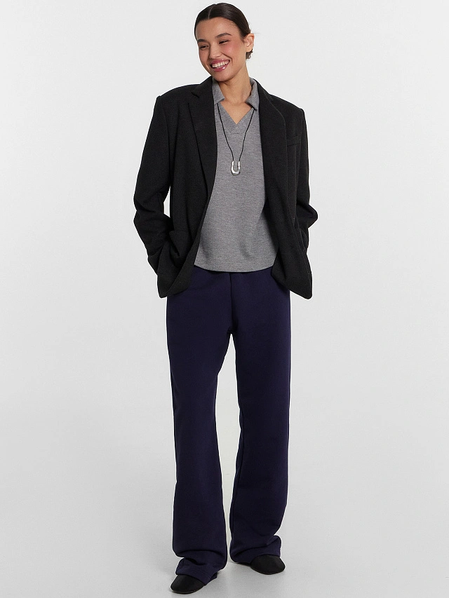 Брюки женские синие - 5