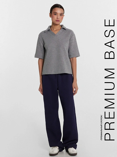 картинка Брюки женские синие  от магазина стильной одежды Mark Formelle