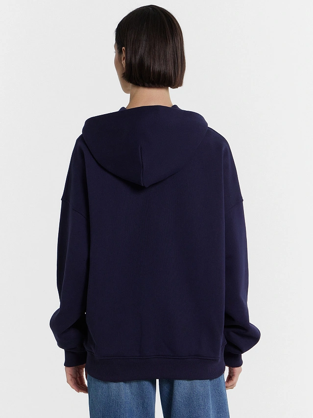 Толстовка женская синяя - 3