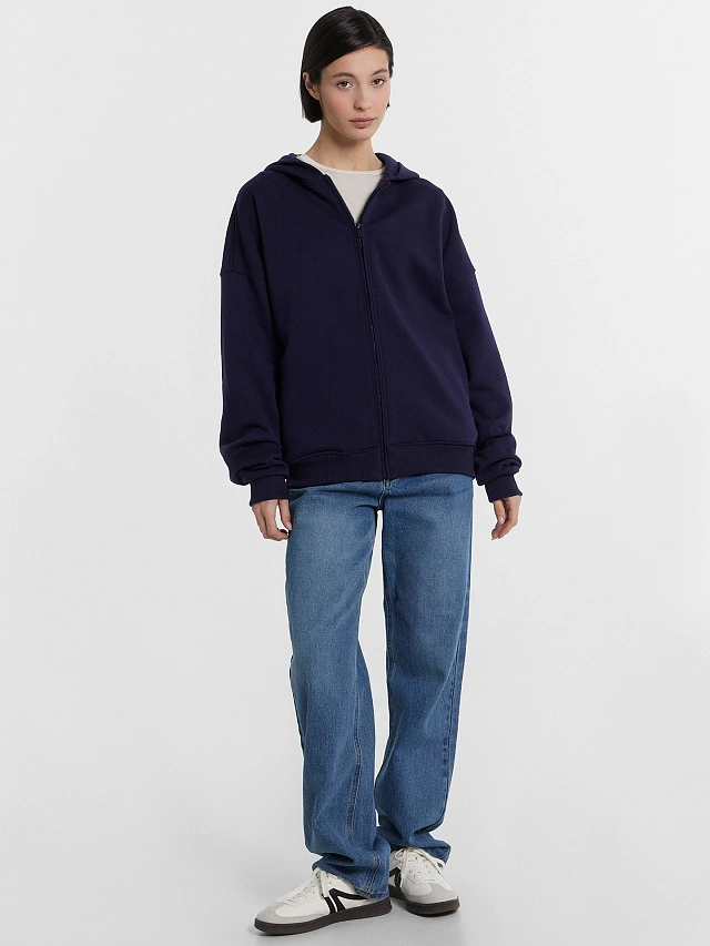 Толстовка женская синяя - 4