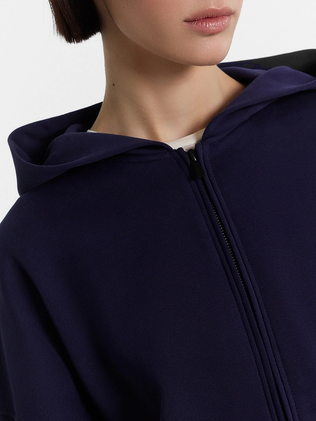 Толстовка женская синяя - 5