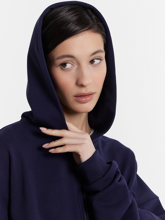 Толстовка женская синяя - 6