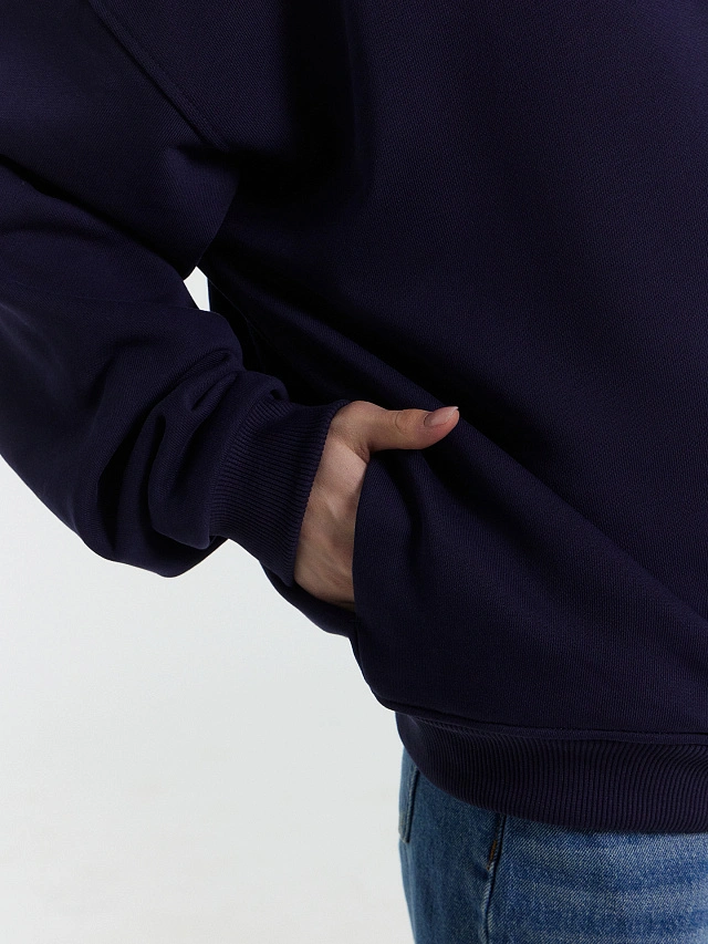 Толстовка женская синяя - 7