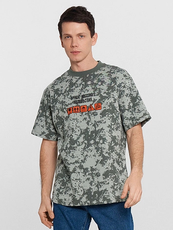 Футболка мужская зеленая милитари