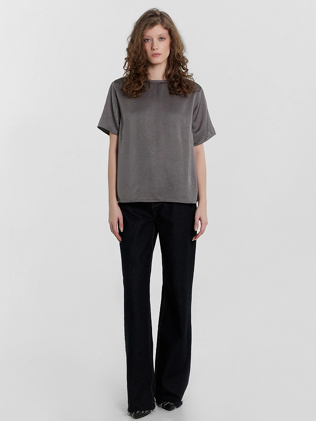 Блузка женская серая - 5