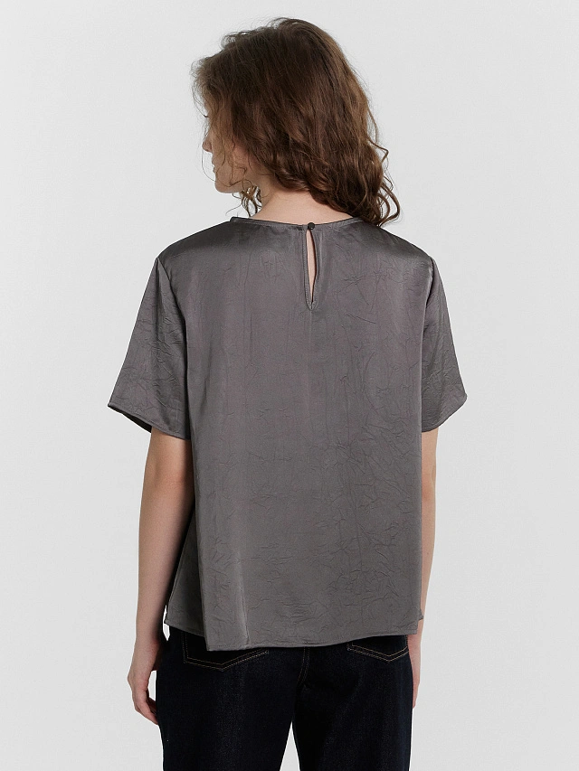 Блузка женская серая - 6