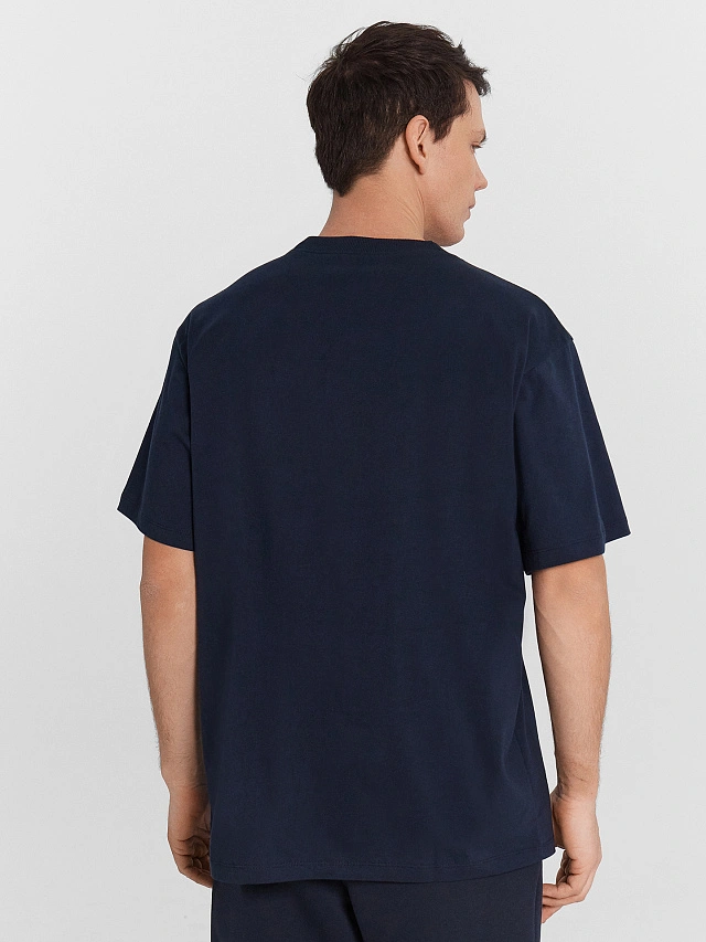 Футболка мужская синяя - 2