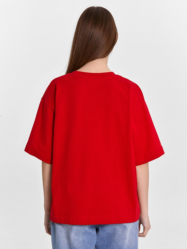 Футболка женская красная с принтом из коллекции Art u wear (Mark Formelle & National art museum) - 2