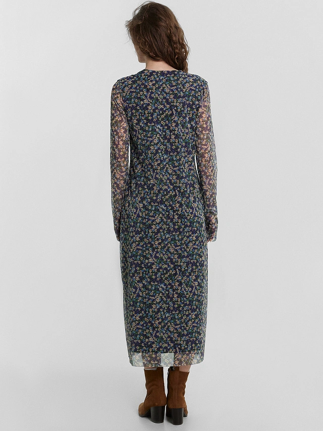 Платье женское с цветочным принтом - 4