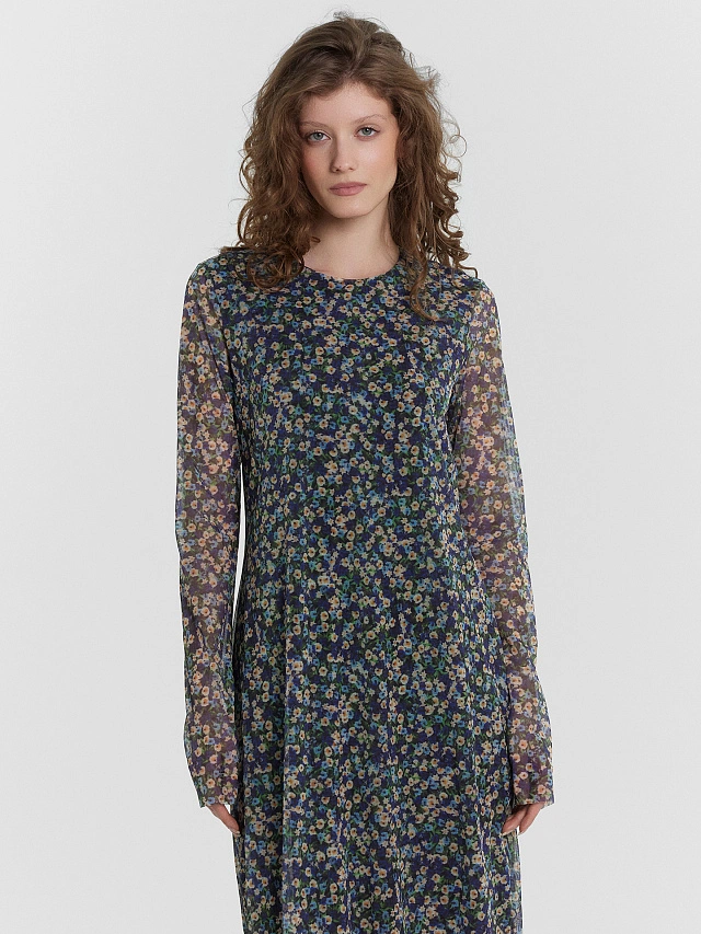 Платье женское с цветочным принтом - 5