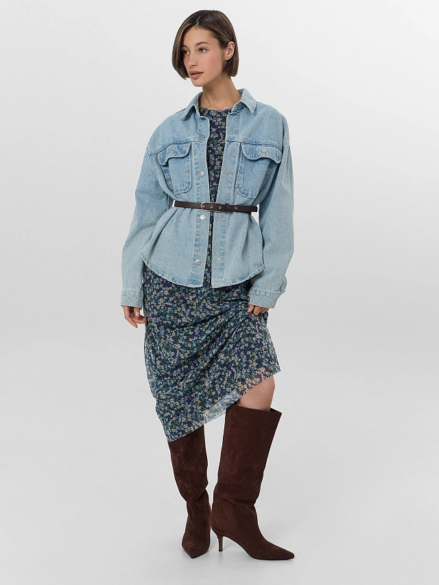 Платье женское с цветочным принтом - 8