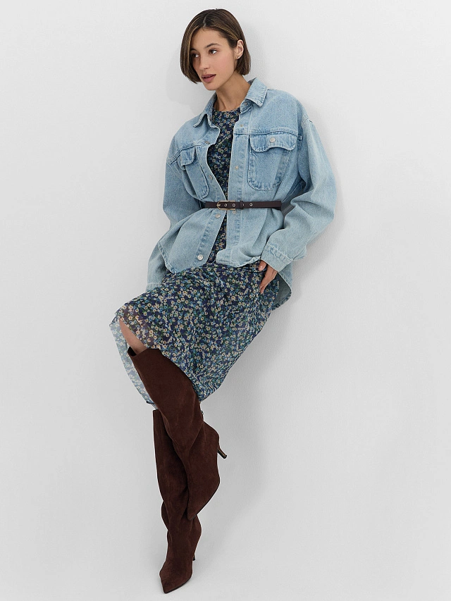 Платье женское с цветочным принтом - 9