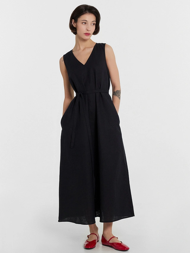 Сарафан женский черный - 3