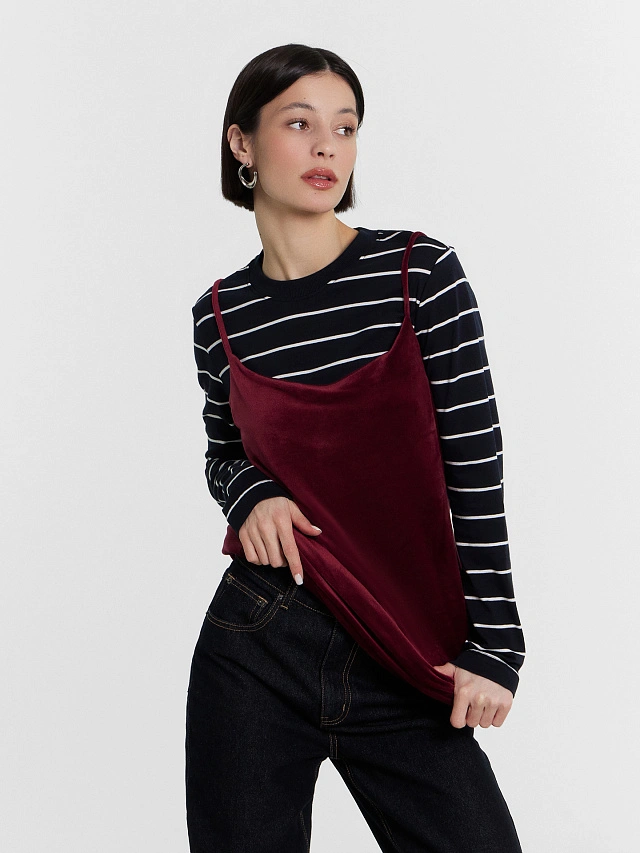 Джемпер женский в полоску - 5