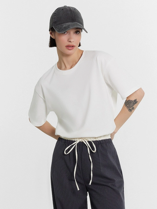 Футболка женская белая - 5