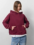 Худи женское бордовое